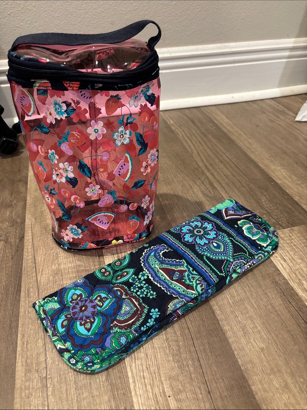 Vera Bradley hair tool pouch and toiletry bag